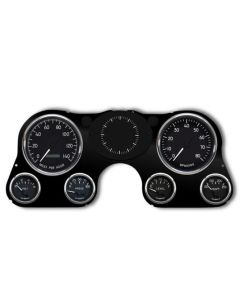 1967-1972 Chevrolet Truck New Vintage USA 6 Gauge 1940 Series Package - 140 MPH Programmable Speedometer with Tachometer, Oil Pressure, Water Temp, Fuel and Volt Meter - Black