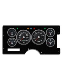 1988-1994 Chevrolet-GMC Truck New Vintage USA 6 Gauge Performance Series Package - 240 KPH Programmable Speedometer with Tachometer, Oil Pressure, Water Temp, Fuel and Volt Meter - Black