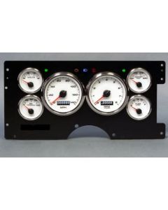 1988-1994 Chevrolet-GMC Truck New Vintage USA 6 Gauge Performance Series Package - 140 MPH Programmable Speedometer with Tachometer, Oil Pressure, Water Temp, Fuel and Volt Meter - White