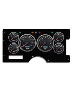 1973-1987 Chevrolet-GMC Truck New Vintage USA 6 Gauge Performance II Series Package - 140 MPH Programmable Speedometer with Tachometer, Oil Pressure, Water Temp, Fuel and Volt Meter - Black