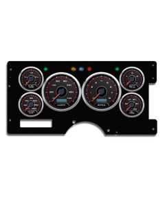 1973-1987 Chevrolet-GMC Truck New Vintage USA 6 Gauge CFR Series Package - 140 MPH Programmable Speedometer with Tachometer, Oil Pressure, Water Temp, Fuel and Volt Meter - Red