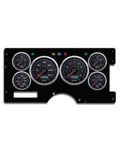 1973-1987 Chevrolet-GMC Truck New Vintage USA 6 Gauge CFR Series Package - 240 KPH Programmable Speedometer with Tachometer, Oil Pressure, Water Temp, Fuel and Volt Meter - Blue