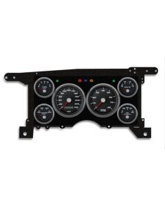 1986-1993 Chevrolet-GMC S10 - S15 Truck / Blazer - New Vintage USA 6 Gauge Performance Series Package - 240 KPH Programmable Speedometer with Tachometer, Oil Pressure, Water Temp, Fuel and Volt Meter - Black