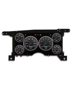 1986-1993 Chevrolet-GMC S10-S15 Truck / Blazer - New Vintage USA 6 Gauge Performance II Series Package - 140 MPH Programmable Speedometer with Tachometer, Oil Pressure, Water Temp, Fuel and Volt Meter - Black