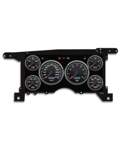 1986-1993 Chevrolet-GMC S10-S15 Truck / Blazer - New Vintage USA 6 Gauge Performance II Series Package - 240 KPH Programmable Speedometer with Tachometer, Oil Pressure, Water Temp, Fuel and Volt Meter - Black