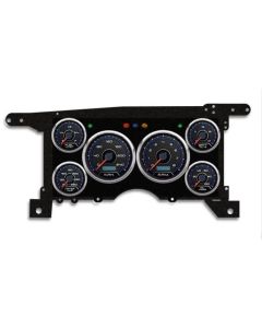 1986-1993 Chevrolet-GMC S10-S15 Truck / Blazer- New Vintage USA 6 Gauge CFR Series Package - 240 KPH Programmable Speedometer with Tachometer, Oil Pressure, Water Temp, Fuel and Volt Meter - Blue