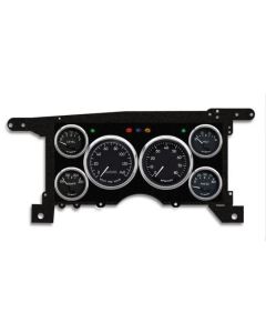 1986-1993 Chevrolet-GMC S10-S15 Truck / Blazer - New Vintage USA 6 Gauge 1940 Series Package - 140 MPH Programmable Speedometer with Tachometer, Oil Pressure, Water Temp, Fuel and Volt Meter - Black