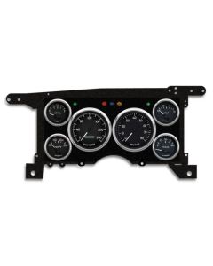 1986-1993 Chevrolet-GMC S10-S15 Truck / Blazer - New Vintage USA 6 Gauge 1940 Series Package - 240 KPH Programmable Speedometer with Tachometer, Oil Pressure, Water Temp, Fuel and Volt Meter - Black