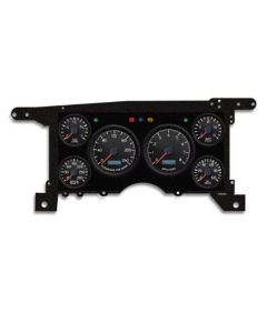 1986-1993 Chevrolet-GMC S10-S15 Truck / Blazer - New Vintage USA 6 Gauge Aviator Series Package - 240 KPH Programmable Speedometer with Tachometer, Oil Pressure, Water Temp, Fuel and Volt Meter - Black
