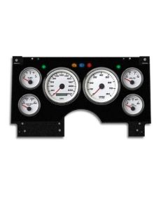 1994-1997 Chevrolet-GMC S10 - S15 Truck / Blazer - New Vintage USA 6 Gauge Performance Series Package - 240 KPH Programmable Speedometer with Tachometer, Oil Pressure, Water Temp, Fuel and Volt Meter - White