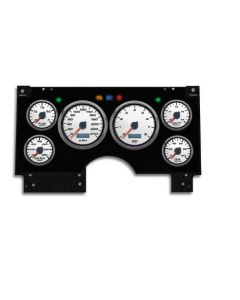 1994-1997 Chevrolet-GMC S10-S15 Truck / Blazer - New Vintage USA 6 Gauge Performance II Series Package - 240 KPH Programmable Speedometer with Tachometer, Oil Pressure, Water Temp, Fuel and Volt Meter - White