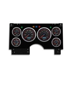1994-1997 Chevrolet-GMC S10-S15 Truck / Blazer- New Vintage USA 6 Gauge CFR Series Package - 140 MPH Programmable Speedometer with Tachometer, Oil Pressure, Water Temp, Fuel and Volt Meter - Red
