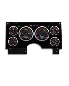 1994-1997 Chevrolet-GMC S10-S15 Truck / Blazer- New Vintage USA 6 Gauge CFR Series Package - 240 KPH Programmable Speedometer with Tachometer, Oil Pressure, Water Temp, Fuel and Volt Meter - Red
