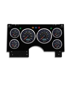 1994-1997 Chevrolet-GMC S10-S15 Truck / Blazer- New Vintage USA 6 Gauge CFR Series Package - 140 MPH Programmable Speedometer with Tachometer, Oil Pressure, Water Temp, Fuel and Volt Meter - Blue