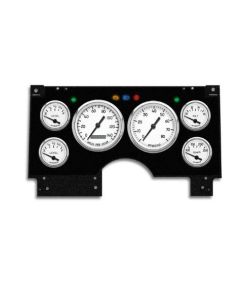 1994-1997 Chevrolet-GMC S10-S15 Truck / Blazer - New Vintage USA 6 Gauge 1940 Series Package - 140 MPH Programmable Speedometer with Tachometer, Oil Pressure, Water Temp, Fuel and Volt Meter - White