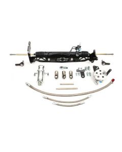 1967-1972 Chevy-GMC Truck Power Rack And Pinion Steering Kit, Disc Brakes, Double V-Belt With Stock Steering Column, Half-Ton 2WD