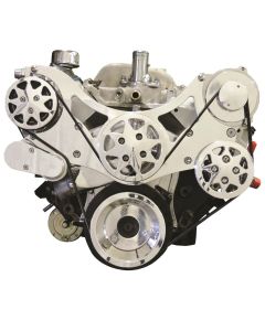 Front Drive System, Big Block Chevy, Polished, w/ AC and Power Steering







)