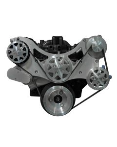 Front Drive System, Big Block Chevy, Machine finish, w/ AC and Power Steering


