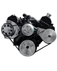 Small Block Chevy Alternator And Power Steering Bracket Kit Machine Finish









)