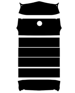 1947-1953 Chevy-GMC Panel Delivery Headliner,  ABS Plastic-With Split Windshield, 7 Piece Original Style