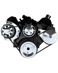 Small Block Chevy Alternator And Power Steering Bracket Kit Polished









)