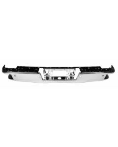 2014-2019 Silverado 1500 Truck Rear Step Bumper Face Bar, Chrome-With Park Assist