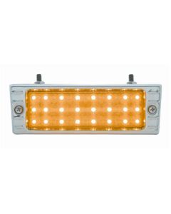 1947-1953 Chevy Truck Parking Light- LED With Amber Lens And Chrome Bezel