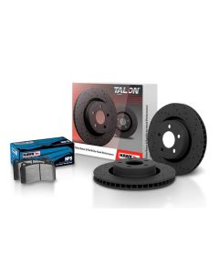 2005-2013 Silverado-Sierra 1500 Hawks Talon Front Rotor And HPS Brake Pad Kit, For Models With Rear Drum Brakes