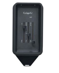 1964-1966 Chevy-GMC Truck Vintage Air Gen IV SureFit Control Panel, Billet-Black Anodized