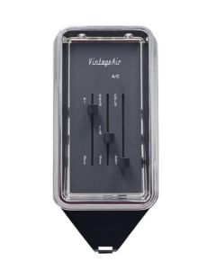 1964-1966 Chevy-GMC Truck Vintage Air Gen IV SureFit Control Panel, Billet-Chrome Bezel