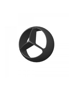 1967-1972 Chevy-GMC Truck Vintage Air Trident Machined Aluminum Astro Vent Ball, Black Anodized