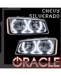 2003-2005 SIlverado SMD Blue Dual Halo Kit for Headlights (2964-002) by Oracle Lighting®