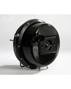 Chevy-GMC Truck Carbon Fiber Brake Booster 9 Inch With Black Anodized Outer Rings And Exposed Hardware
