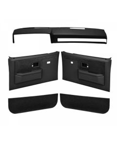 1981-1987 Chevy-GMC Truck Interior Accessories Kit-Dash Cover And Door Panels-Power WIndows And Manual Locks
