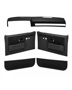 1981-1987 Chevy-GMC Truck Interior Accessories Kit-Dash Cover And Door Panels-Manual Windows And Power Locks