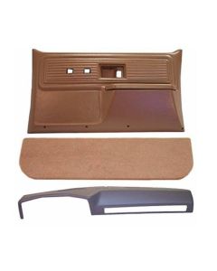 1977-1980 Chevy-GMC Truck Interior Accessories Kit-Dash Cover And Door Panels-Manual Windows And Manual Locks