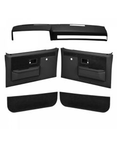 1981-1987 Chevy-GMC Truck Interior Accessories Kit-Dash Cover And Door Panels-Manual Windows And Manual Locks