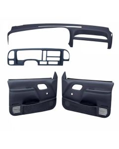 1995-1996 Chevy-GMC Truck Interior Accessories Kit-Dash Cover, Instrument Panel Cover And Door Panels-No Power