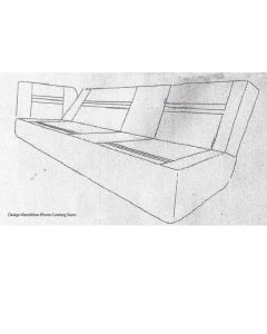 1955L-1959 Chevy-GMC Truck Front Bench Seat Cover, Cruiser Dual Horizontal Pleated Insert-Vinyl 
