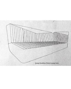 1955L-1959 Chevrolet Truck Front Bench Seat Cover, Vintage Vertical Pleated V-Insert-Vinyl
