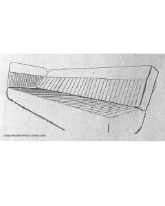1955L-1959 Chevrolet Truck Front Bench Seat Cover, Classic Vertical Pleated Straight Insert-Vinyl