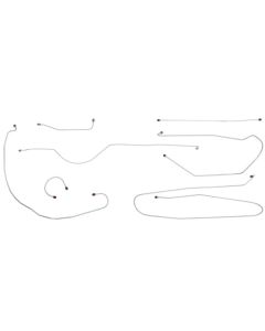 1950 Chevy-GMC Truck 2WD 1/2-Ton Shortbed 3/16" Axle Manual Brake Line Set 7pc, OE Steel