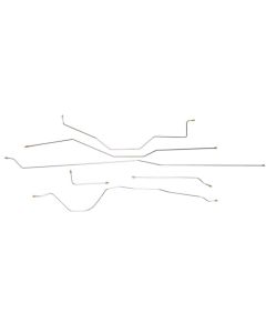 1957 Chevy-GMC Truck 2/4WD 1/2-Ton Standard Cab Shortbed Manual Drum Brake Line Set 6pc, OE Steel