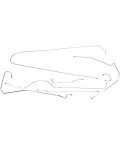 1952 Chevy-GMC Truck 2WD Standard Cab Shortbed Manual Drum Brake Line Set 6pc, OE Steel