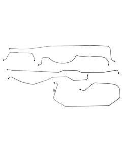 1955L-1956 Chevy-GMC Truck 2/4WD Standard Cab Shortbed Manual Drum Brake Line Set 6pc, OE Steel