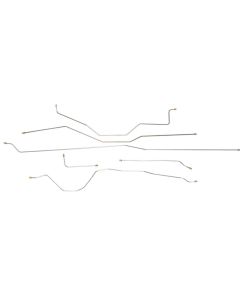 1957 Chevy-GMC Truck 2/4WD 1/2-Ton Standard Cab Longbed Manual Drum Brake Line Set 6pc, Stainless Steel