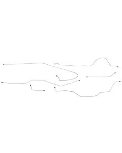 1958-1959 Chevy-GMC Truck 2wd & 4wd Manual Drum Brake Line Set 6pc, 1/2 ton, Longbed, Stainless Steel