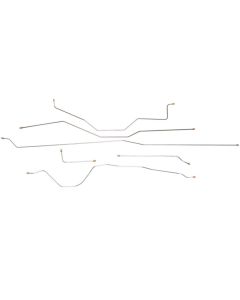 1958-1959 Chevy-GMC Truck 2/4WD Standard Cab Shortbed Manual Drum Brake Line Set 6pc, Stainless Steel