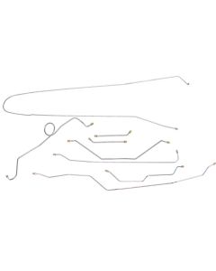 1965 Chevy-GMC Truck 2WD 1/2-Ton Standard Cab Longbed Manual Drum Brake Line Set 8pc, Stainless Steel