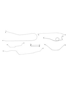 1965 Chevy-GMC Truck 2WD 1/2-Ton Standard Cab Shortbed Power Drum Brake Line Set 8pc, OE Steel